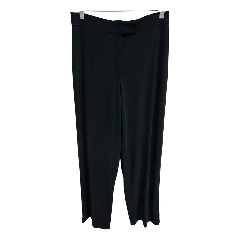 Willi Smith Womens Black Stretch Pants Size 10 Athleisure Minimalist